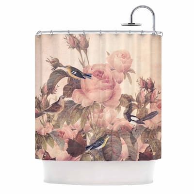 Suzanne Carter "Vintage Roses" Shower Curtain