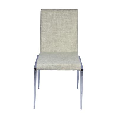 Fabric Dining Chair in Beige (Set of 2)