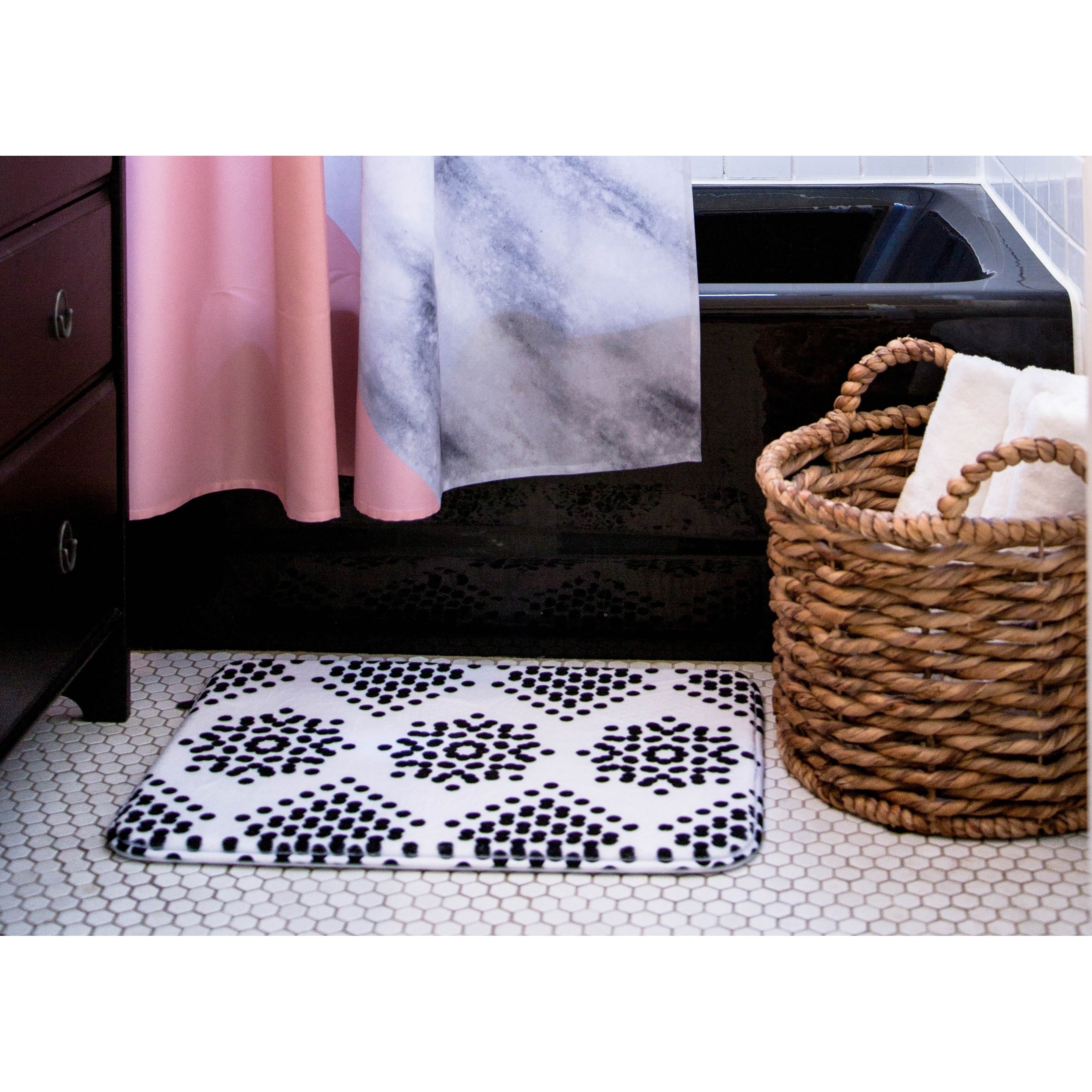Bruce Stanfield Vintage Paris Memory Foam Bath Mat Overstock 28445966