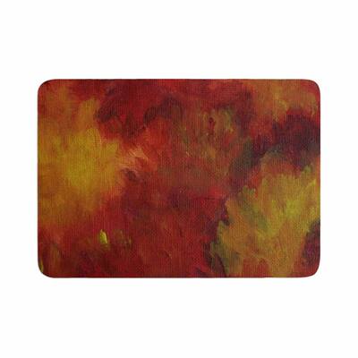 Cyndi Steen "Winsor Flower" Memory Foam Bath Mat