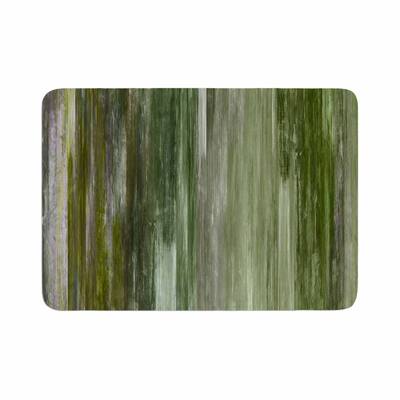 Ebi Emporium "Waterfall Blur, Green" Memory Foam Bath Mat