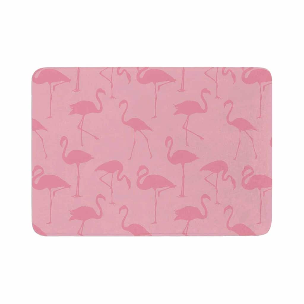 KESS Original "Pink On Pink" Memory Foam Bath Mat