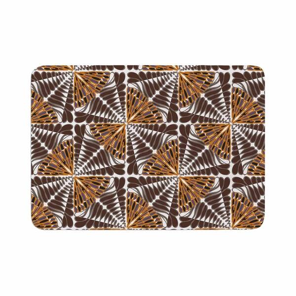 Shop Miranda Mol Butterfly Wings Orange Memory Foam Bath Mat