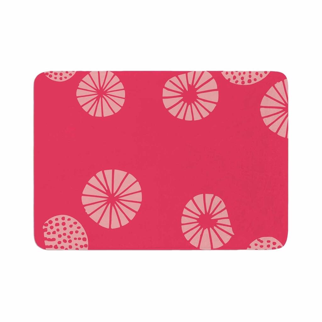 bruxamagica "Dandelion Pink Pink" Memory Foam Bath Mat