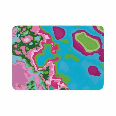 Empire Ruhl "Spring Agate Abstract" Memory Foam Bath Mat