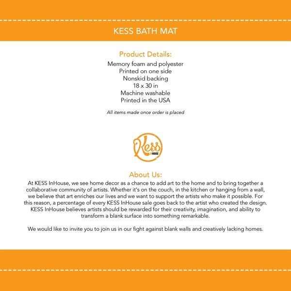 Shop Kess Original Palace Ceiling Tiles Memory Foam Bath Mat