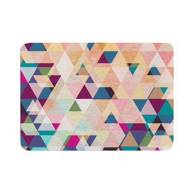 KESS Original "BOHO TRIANGLES" Memory Foam Bath Mat