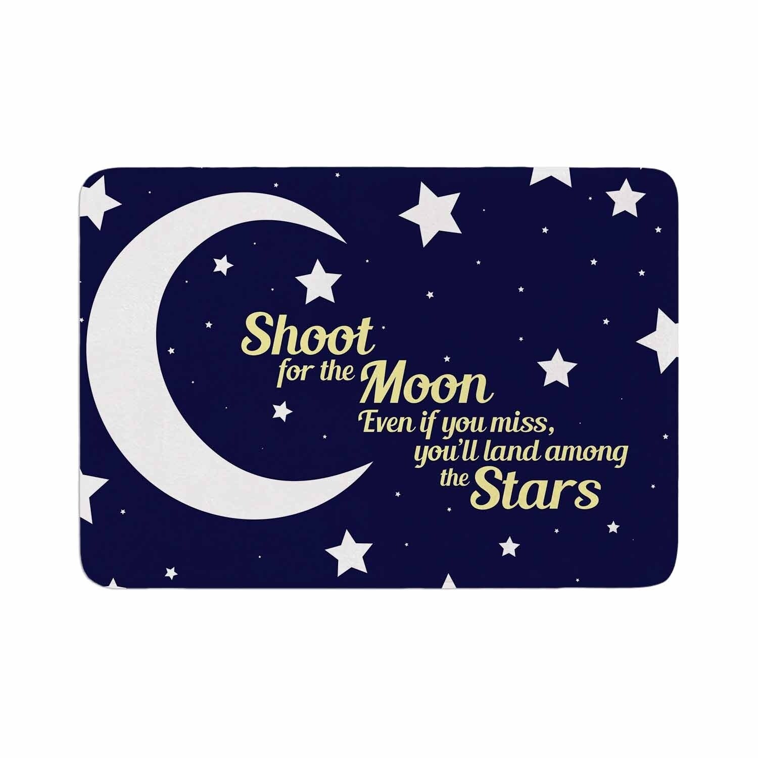 Shop Nl Designs Moon And Stars Quote Memory Foam Bath Mat Free