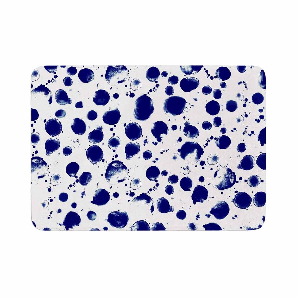Nina May "Navy Water Pebble" Memory Foam Bath Mat