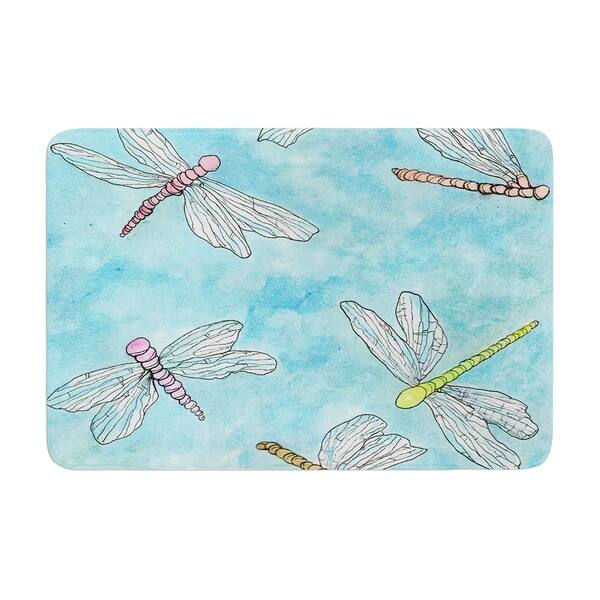 Shop Rosie Brown Dragonfly Memory Foam Bath Mat Free Shipping