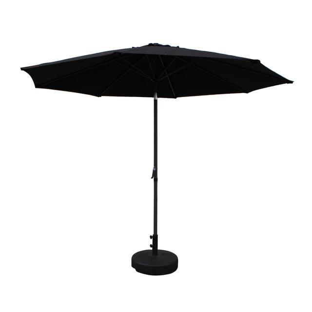 Nunam Iqua 9-foot Patio Umbrella by Havenside Home - Black