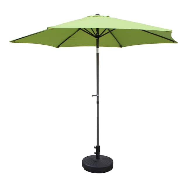 Nunam Iqua 9-foot Patio Umbrella by Havenside Home - Grass Green