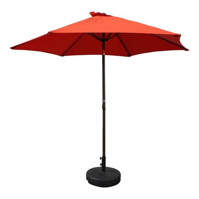 Nunam Iqua 9-foot Patio Umbrella by Havenside Home - Terra Cotta