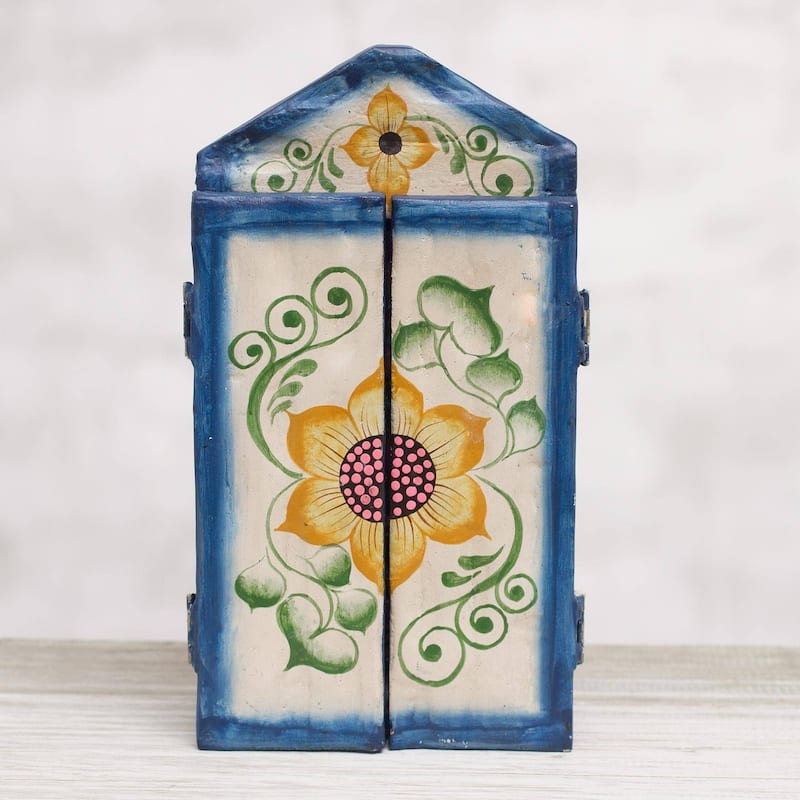 Handmade Heart Shop Wood Retablo (Peru)