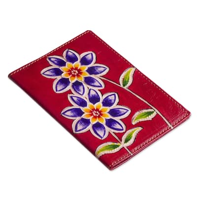 Handmade Lovely Traveler Leather Passport Cover (Peru)