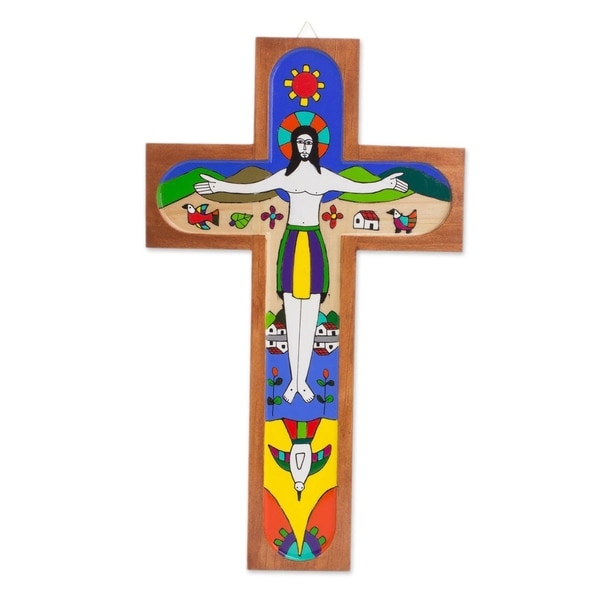 Beautiful Resurrection Wood Wall Cross