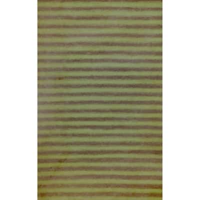Liora Manne Soleil II Soft Strp Indoor/Outdoor Rug Grn/gry 5'X8'
