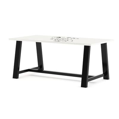 KFI Whiteboard Conference Table, Trestle Base