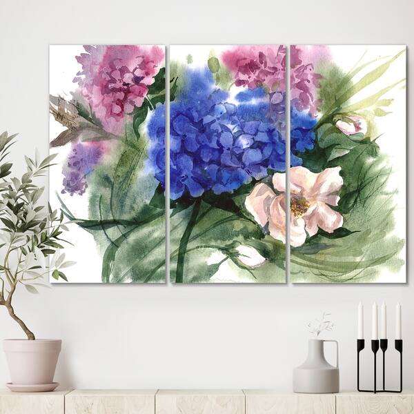 Shop Designart Watercolor Garden Ii Cottage Canvas Artwork