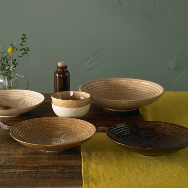 Denby Studio Craft Walnut Medium Ridged Bowl - Bed Bath & Beyond