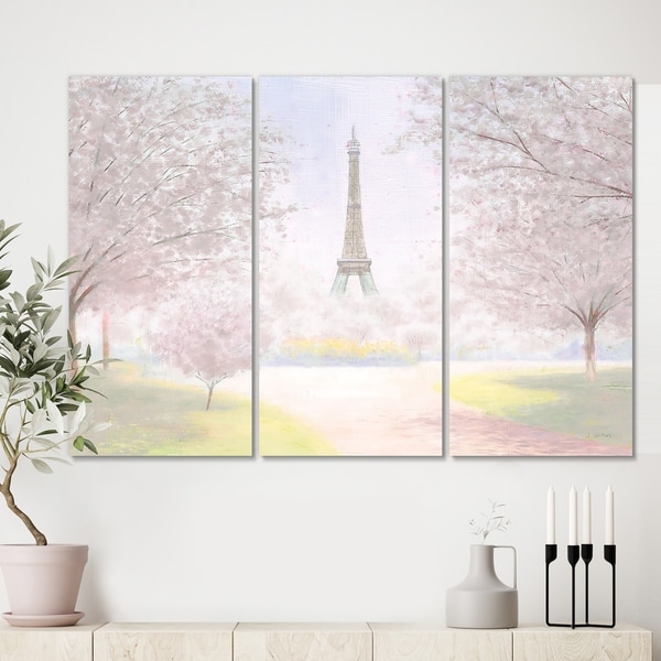 Designart 'Pretty Paris ' Landscape Canvas Art