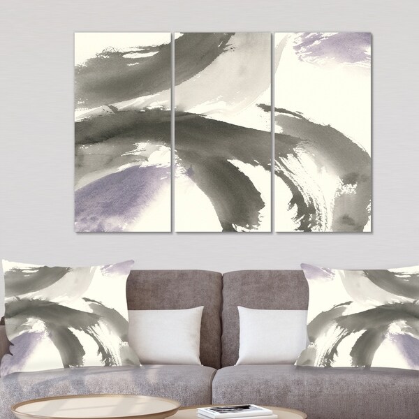 Designart 'minimal geometric Gesture III' Transitional Canvas Artwork