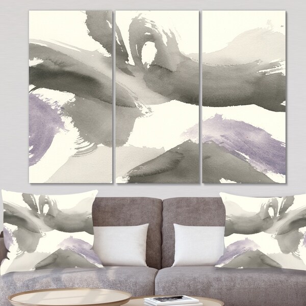 Designart 'minimal geometric Gesture IV' Transitional Canvas Art
