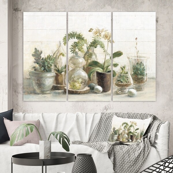 Porch & Den 'Greenhouse Orchids' Canvas Artwork