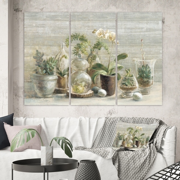 Designart 'Composition of Orchids' Traditional Canvas Artwork