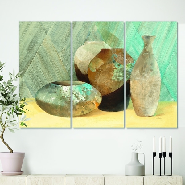 Designart 'Still Life of Vase Bottle' Traditional Canvas Artwork