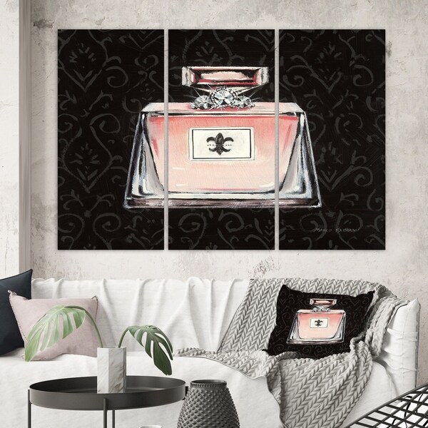 Designart 'Glam & Fashion Parfum Boudoir I' Posh & Luxe Gallery-wrapped Canvas
