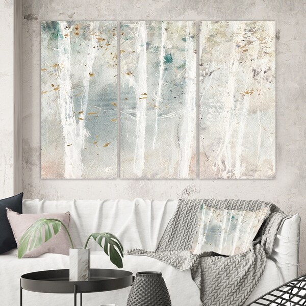 Designart 'A Woodland Walk into the Forest VI' Modern Farmhouse Canvas Artwork