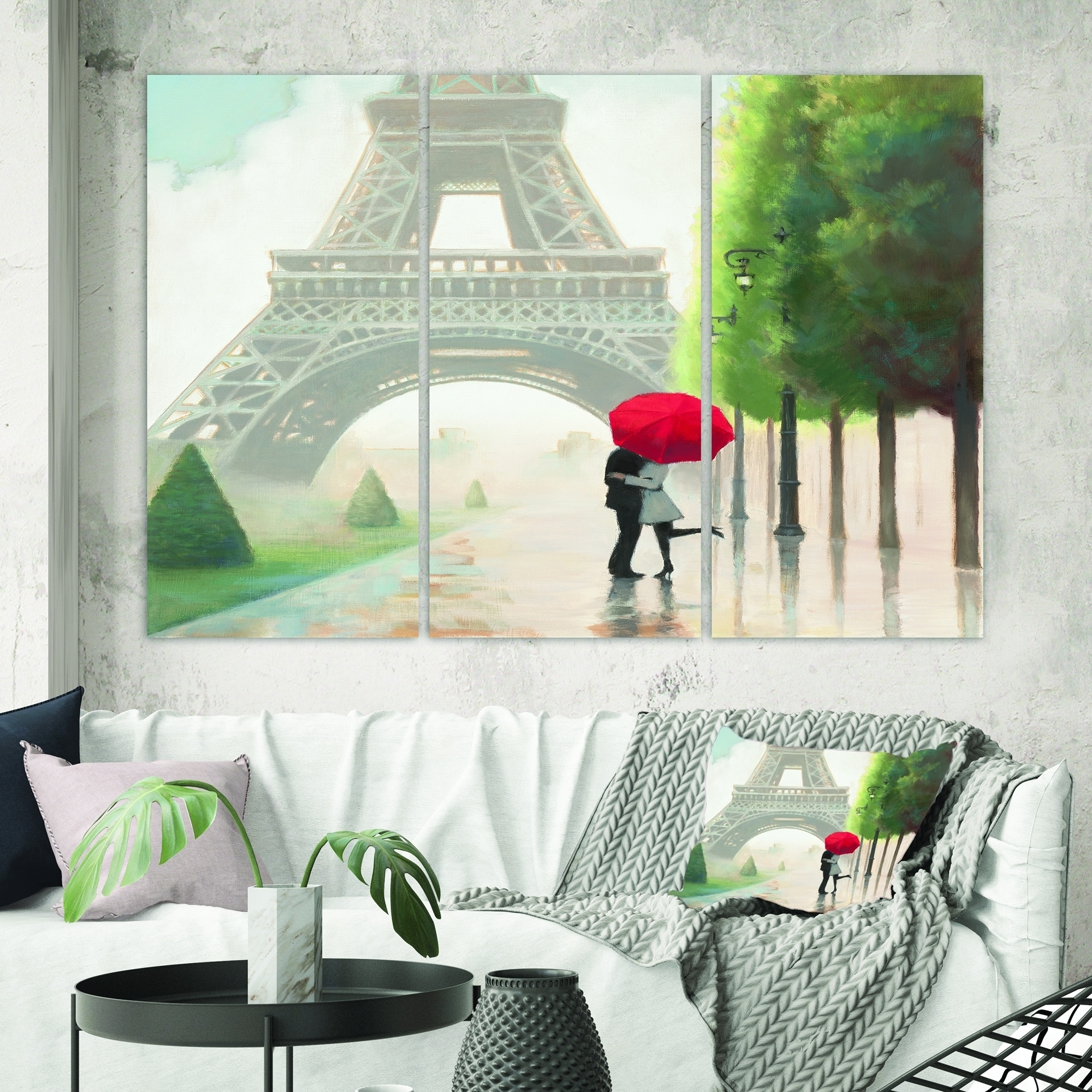 Designart Paris Romance Couples Iii French Country Canvas Wall Art
