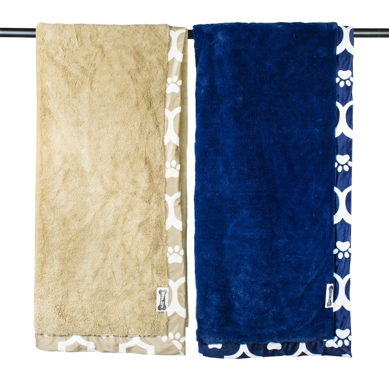 DII Embossed Bone Print Pet Blanket
