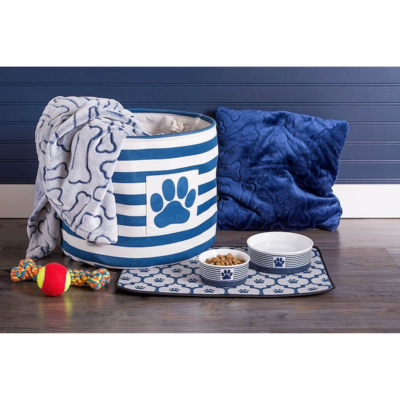 DII Embossed Bone Print Pet Blanket