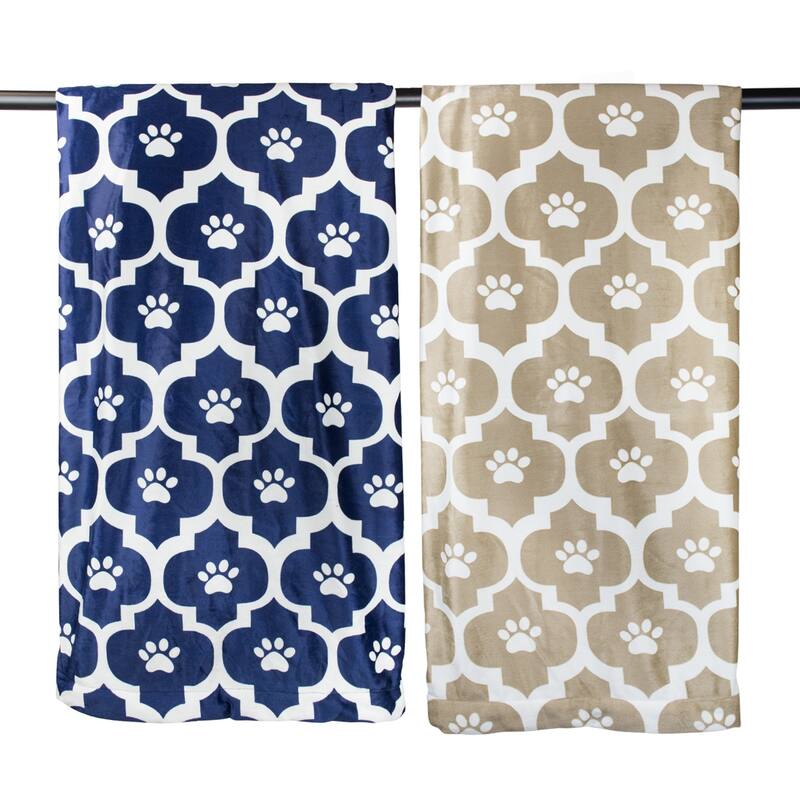 DII Embossed Bone Print Pet Blanket