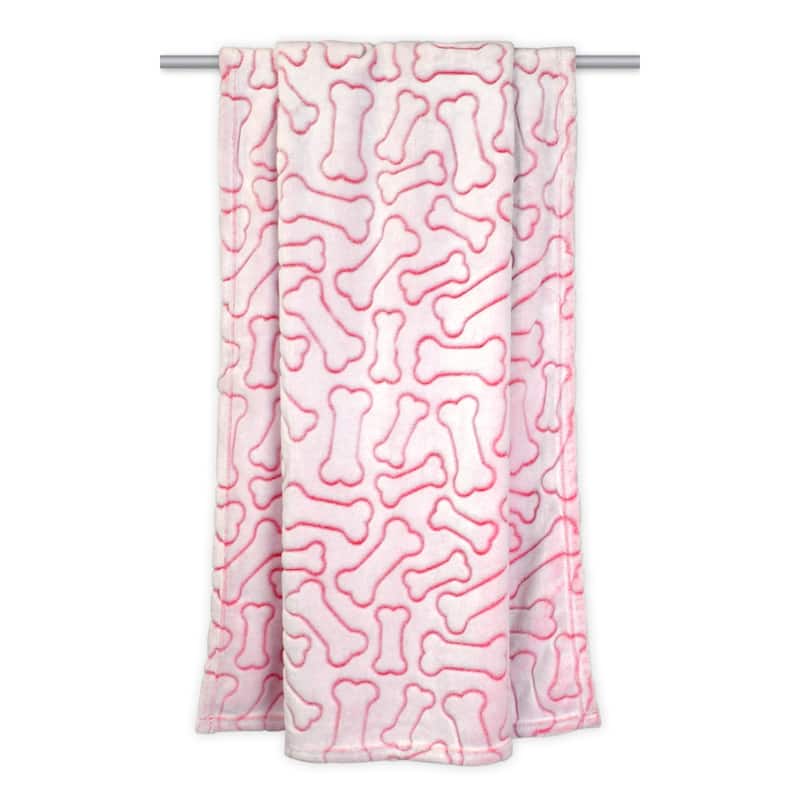 DII Embossed Bone Print Pet Blanket