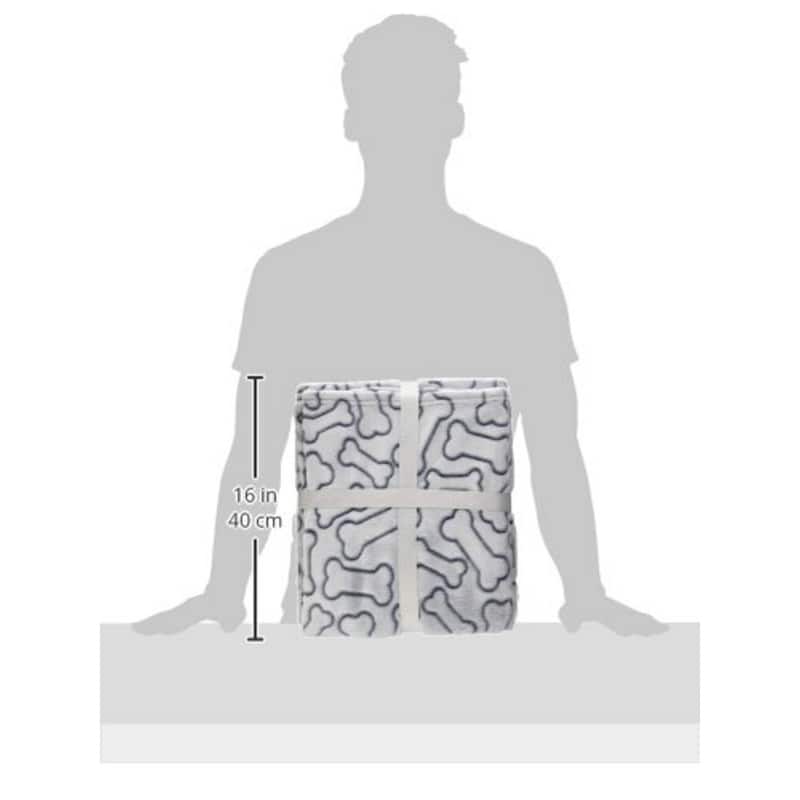 DII Embossed Bone Print Pet Blanket