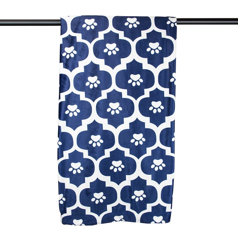 DII Embossed Bone Print Pet Blanket