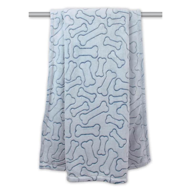DII Embossed Bone Print Pet Blanket