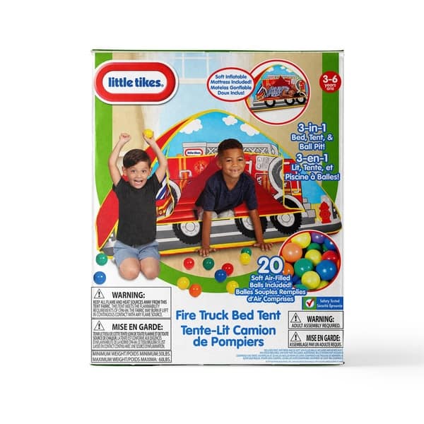 Shop Little Tikes Fire Truck 3 In 1 Bed Tent Ball Pit Free