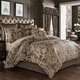 preview thumbnail 1 of 2, Gracewood Hollow Lisako 4-piece Luxury Damask Pattern Comforter Set