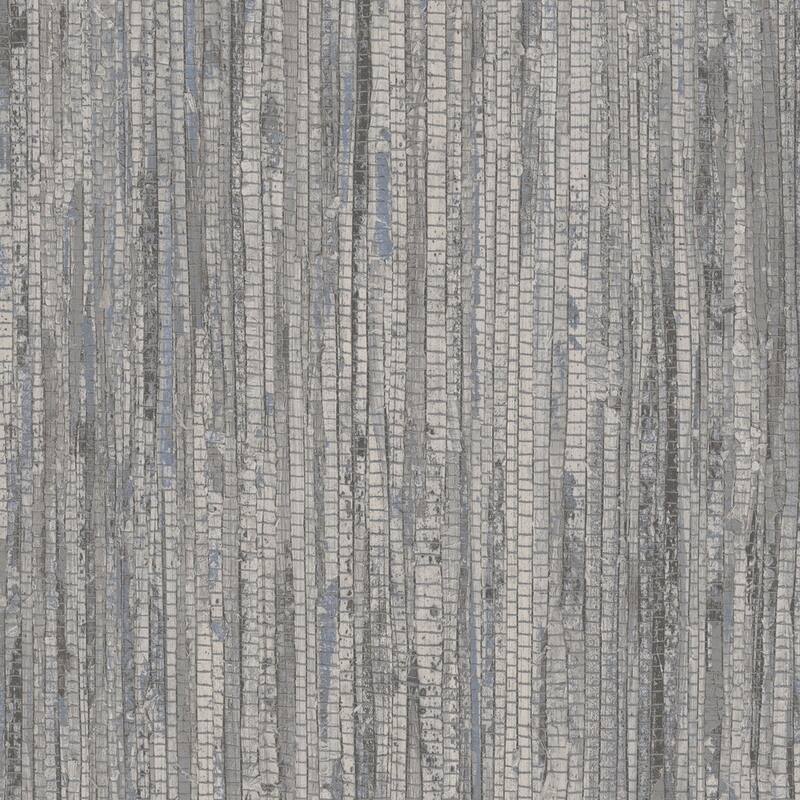 Rough Grass Rough Grass Wallpaper Grasscloth in Blue Grey Suede Grey