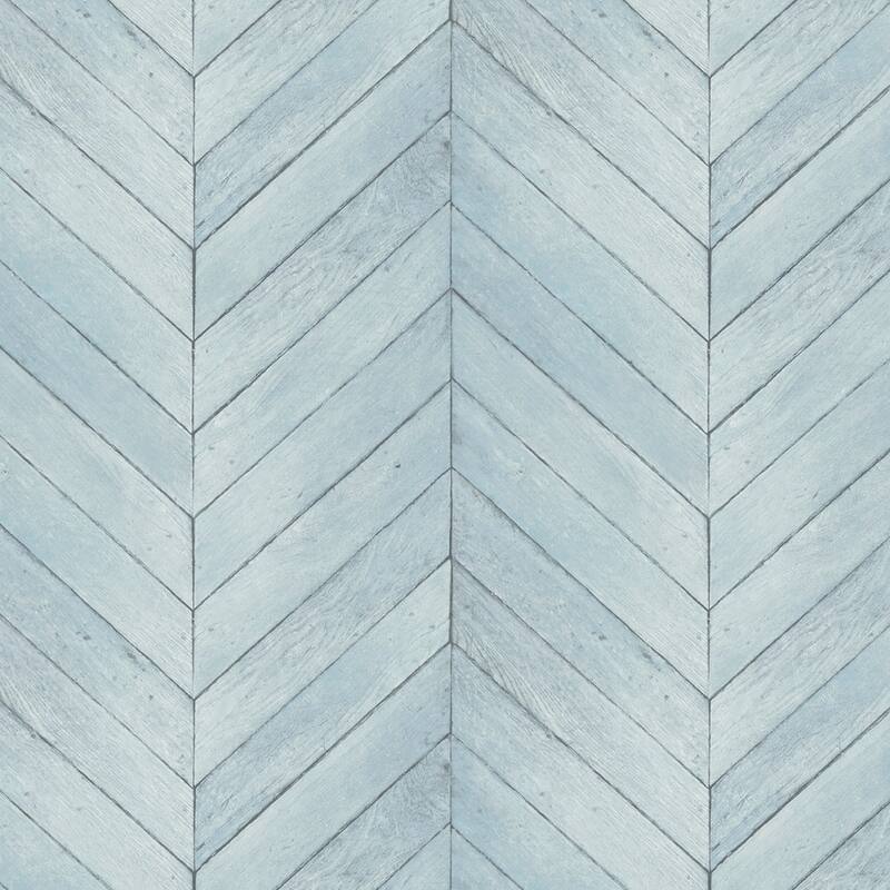 Chevron Wood Wallpaper, Wood Texture in Turquoise, Blue, Turquoise, Aqua, Tidewater Bed Bath