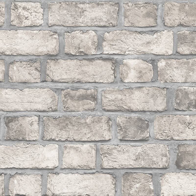 Farmhouse Brick Farmhouse Brick Wallpaper Brick in Taupe Black Dove Clay