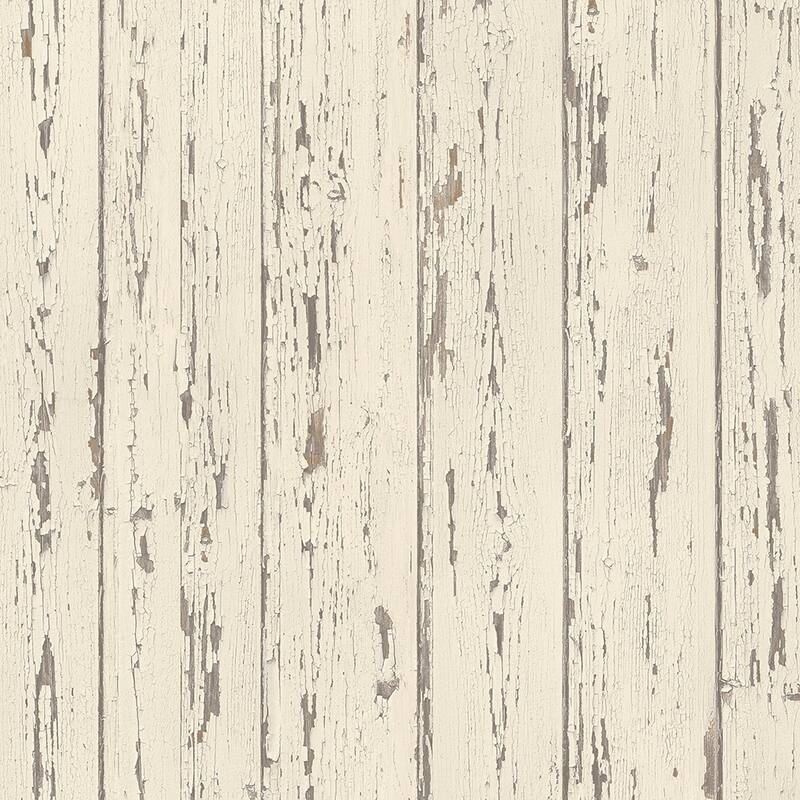 Shiplap Shiplap Wallpaper Wood in Cream French Vanilla Brown