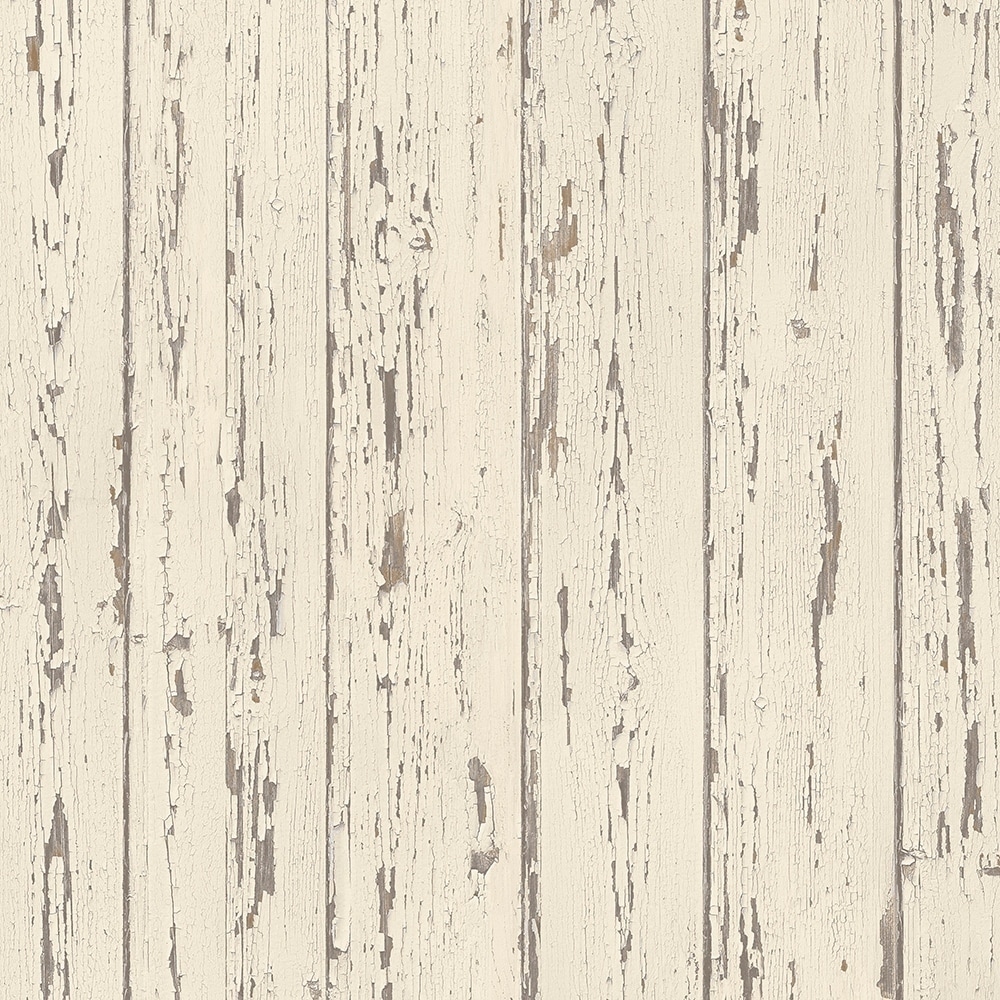 Shiplap Shiplap Wallpaper Wood in Cream French Vanilla Brown