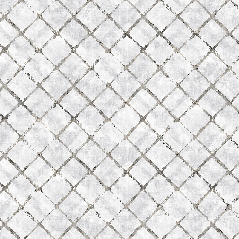 Chicken Wire Chicken Wire Wallpaper Texture in Grey Black