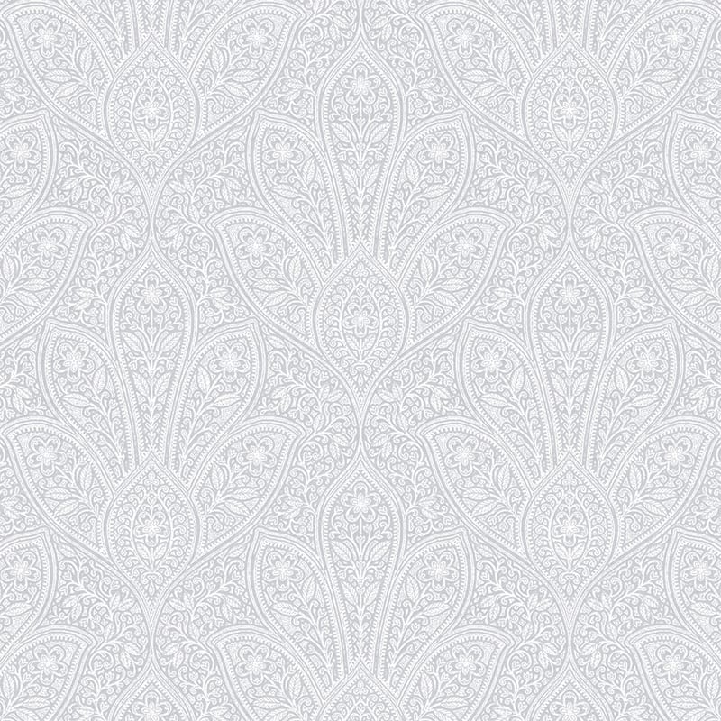 Distressed Paisley Distressed Paisley Wallpaper Paisley in Grey Light Grey Dolphin Grey Soft Grey - Grey