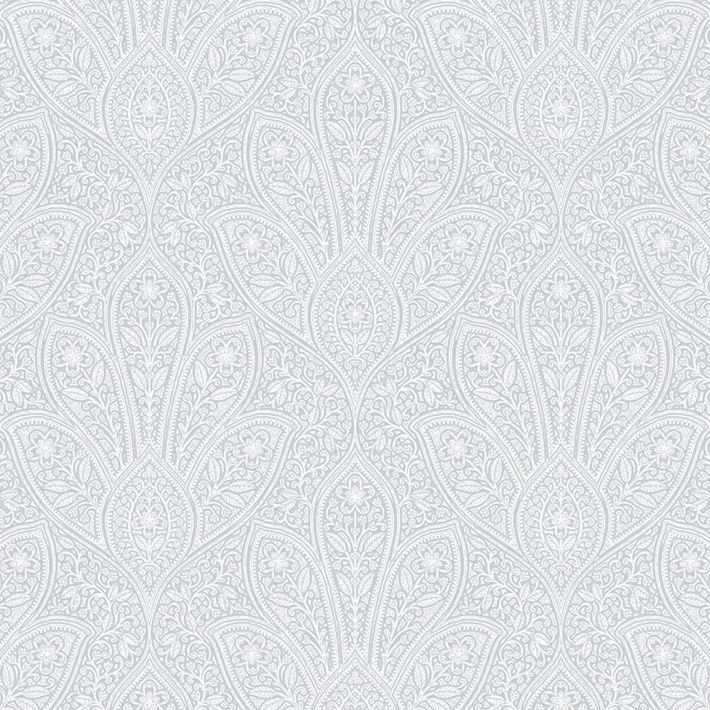 Distressed Paisley Distressed Paisley Wallpaper Paisley in Grey Light Grey Dolphin Grey Soft Grey